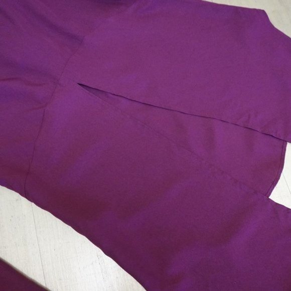 Kas Design Maroon Split back long sleeve blouse - Picture 6 of 8